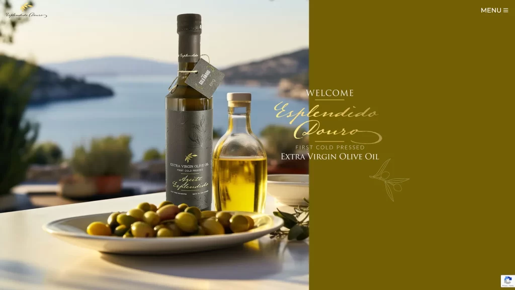 Website for Esplendido Douro Olive Oil in Lisbon Portugal.